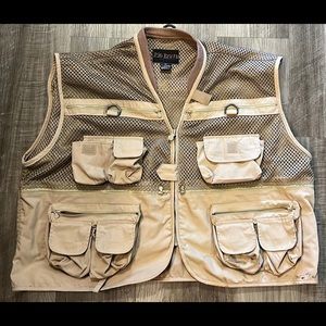 Rio Bravo Fishing Vest Zip Mens XXL Hiking Pocket Sleeveless Shirt Vest